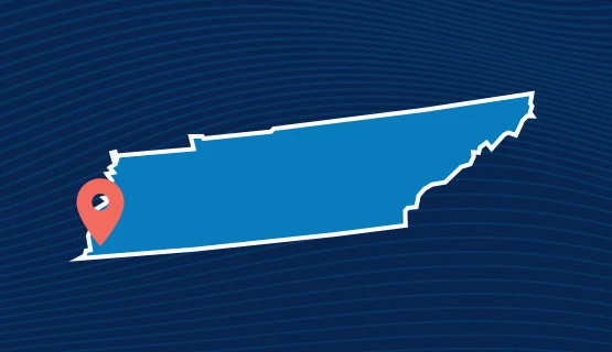 Memphis, Tennessee map