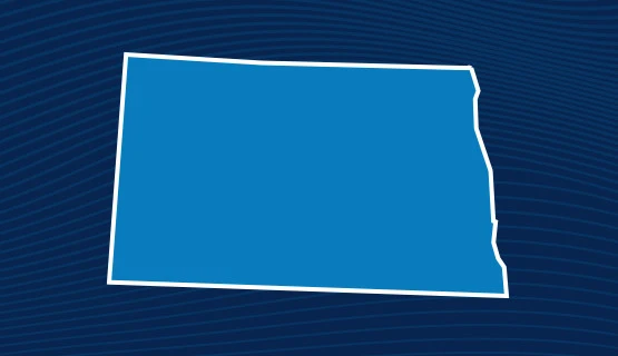North Dakota map